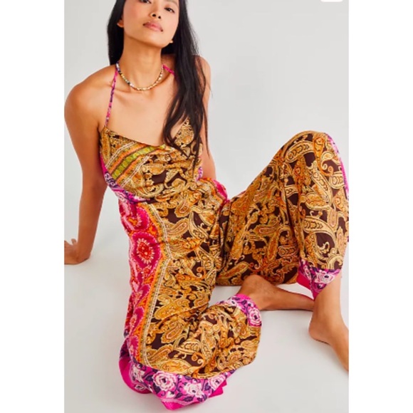 Free People Miranda Printed Jumpsuit - Picture 3 of 9